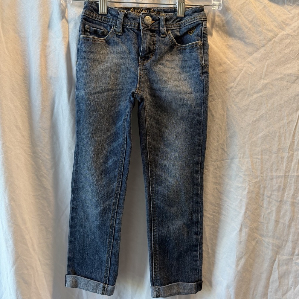 Justice Girls‎ Size 10S Simply Low Super Skinny Stretch Jeans Bling